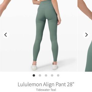lululemon athletica Align Pant 28" - Tidewater teal